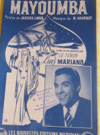 Partition/"MAYOUMBA"/ Luis MARIANO /Larue-Marbot /Editions Meridian / 1945     PART346 - Otros & Sin Clasificación