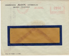 Finland 1940 Algol Meter Used Cover #8179 - Covers & Documents