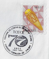 Brazil 2005 Cover Commemorative Cancel 70 Years Of The Court Of Auditors Of The State Of Ceará From Fortaleza - Lettres & Documents