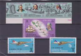 LOT 27 NOUVELLES HEBRIDES N°394-395-396-397-424-425 ** - Collections, Lots & Séries