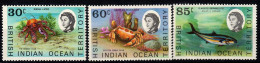 1970 Territorio Britannico Oceano Indiano, Pesci Poissons Crostacei Crustaces , Serie Completa Nuova (**) - Territorio Britannico Dell'Oceano Indiano