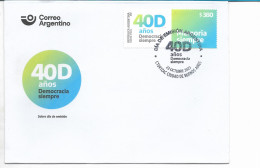 ARGENTINA 2023 40 ANNIVERSARY OF DEMOCRACY FDC FIRST DAY COVER - FDC