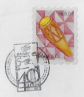 Brazil 2002 Cover Commemorative Cancel 40 Years Of SANEPAR - Paraná Sanitation Company From Curitiba Water Tap - Cartas & Documentos