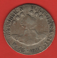 BOLIVIA - 4 SOLES 1830JL -SILVER- - Bolivië