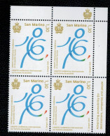 San Marino 2023 UNWTO Conferenza Internazionale Sul Turismo Accessibile 1v In Quartina Complete Set ** MNH - Nuevos