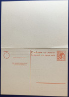 Ganzsache, Postkarte Mit Antwortkarte, Gemeinschaftsausgaben, 1947/48 - Postwaardestukken