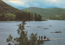 Delcampe - CARTOLINA  TERNI,UMBRIA-LAGO DI PIEDILUCO-COMPETIZIONE DI CANOTAGGIO-STORIA,MEMORIA,CULTURA,BELLA ITALIA,NON VIAGGIATA - Terni