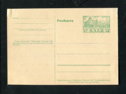 "SAARLAND" 1953, Postkarte Mi. P 41 ** (4036) - Enteros Postales