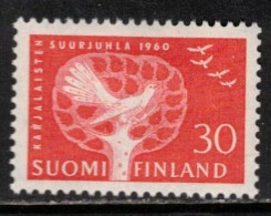 FINLAND FINNLAND FINLANDE 1960 MI 521 SC 372  YV 497 MH(*) KARELIA KULTUR FESTIVAL - Nuevos