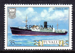 TUVALU - 1984 SHIPS 35c STAMP O/P SPECIMEN FINE MNH ** SG 238 - Tuvalu