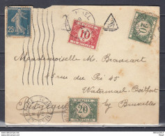 Brief Van Le Havre Seine (Frankrijk) Naar Watermael - Lettres & Documents