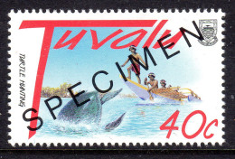 TUVALU - 1997 CHRITMAS 40c STAMP O/P SPECIMEN FINE MNH ** SG 798 - Tuvalu