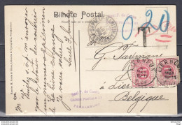 Postkaart Van Pernambuco (Brazelie) Naar Lierneux - Briefe U. Dokumente