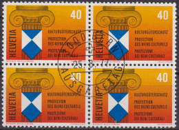 1977 Schweiz ET ° Zum: CH 592, MI: CH 1110, Kulturgüterschutz - Autres & Non Classés