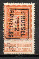 1986 Voorafstempeling Op Nr 108 - BRUSSEL 1912 BRUXELLES - Positie B - Rolstempels 1910-19