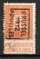 1986 Voorafstempeling Op Nr 108 - BRUSSEL 1912 BRUXELLES - Positie B - Roller Precancels 1910-19