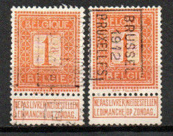 1986 Voorafstempeling Op Nr 108 - BRUSSEL 1912 BRUXELLES - Positie A & B - Rolstempels 1910-19