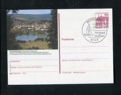 "BUNDESREPUBLIK DEUTSCHLAND" Bildpostkarte Mit Bildgleichem Stempel Ex "BAD KOENIG" (4073) - Cartoline Illustrate - Usati