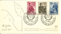 Belgium FDC World Refugee Year 7-4-1960 - Refugees