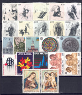 San Marino 1976 - Jahrgang Mit MiNr. 1105 - 1126, Postfrisch ** / MNH - Komplette Jahrgänge