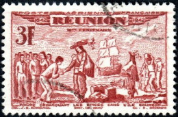 Réunion Obl. N° PA 20 - Tricentenaire Du Rattachement 3f Brun_lilas - Airmail