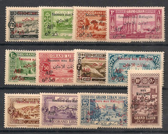 GRAND LIBAN - 1926 - N°YT. 63 à 74 - Série Complète - Neuf Luxe ** / MNH / Postfrisch - Neufs
