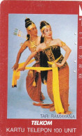 INDONESIA - Tari Sinta Dance(100 Units), Tirage 50000, 06/92, Used - Indonésie