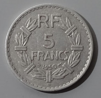 5 Francs 1950 B Lavrillier Aluminium Etat Sup - 5 Francs