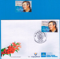 Uruguay 2023 ** Stamp And First Day Cover. Tribute To Jorge Washington Larrañaga. Lawyer. Political. - Autres & Non Classés