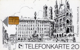 Marienplatz München TK K 358/07.1991 ** 60€ 1.000 Exemplare Metzner Klasse Statt Masse TC Industry Phonecard Of Germany - Telefoon