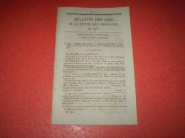 Loi1852: Effigie Pièces Or Argent Bronze Bonaparte. Organisation Adtion Départem De La Guerre. Tarif Passage Orne à Caen - Decreti & Leggi