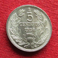 Chile 5 Centavos 1936 KM# 165 *VT Chili - Chili