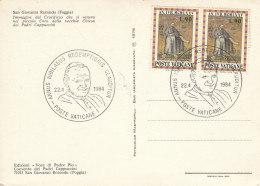 MAXIMUM CARD VATICANO 1984 (MX714 - Maximumkarten (MC)