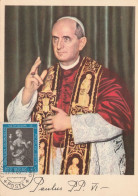 MAXIMUM CARD VATICANO 1963 PAOLO VI (MX698 - Cartas Máxima