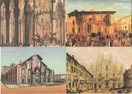 SERIE 4 INTERI POSTALI VATICANO FDC FONDAZIONE DUOMO MILANO  (MX545 - Postwaardestukken