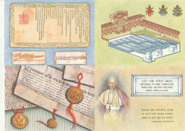 SERIE 5 INTERI POSTALI VATICANO FDC ARCHIVIO SEGRETO (MX511 - Postal Stationeries