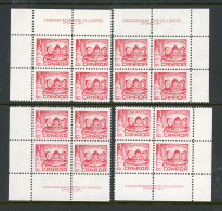 Canada 1967-  MNH ** Plate Blocks "Christmas" - Unused Stamps