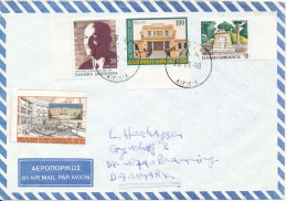 Greece Air Mail Cover Sent To Denmark 26-2-1998 - Lettres & Documents