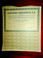 GLUCOSA Y DERIVADOS, SA (GLUDE) ,Barcelona 1962 Share Certificate - Industrie