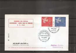 Luxembourg - Aérophilatélie ( Premier Vol Luxembourg - SantaCruz De Tenerife De 1962 à Voir) - Briefe U. Dokumente