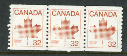 -Canada- 1982- "Coil Stamps" (**) - Rollo De Sellos