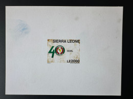 Sierra Leone 2015 Scarce Proof EPREUVE DE LUXE Emission Commune Joint Issue CEDEAO ECOWAS 40 Ans 40 Years (état - Spot) - Emissions Communes