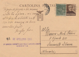 INTERO POSTALE RSI C.30 MAZZINI +C.25 (MZ120 - Stamped Stationery