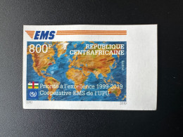 Central Africa Centrafrique 2019 Mi. 9030 ND IMPERF Joint Issue EMS 20 Years Emission Commune E.M.S. UPU - Centrafricaine (République)