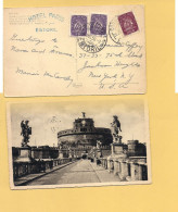 5771) PORTOGALLO 1950 3 STAMP CARD TO USA - Storia Postale