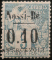 LP3972/244 - 1891 - COLONIES FRANÇAISES - NOSSI-BE - TIMBRE TAXE - N°15 NEUF* - Ongebruikt