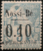 LP3972/244 - 1891 - COLONIES FRANÇAISES - NOSSI-BE - TIMBRE TAXE - N°15 NEUF* - Ungebraucht