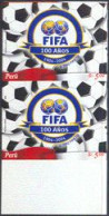 PERU(2004) FIFA Centennial. Imperforate Pair. Scott No 1438. Only 2 Proof Sheets Exist! - Otros & Sin Clasificación