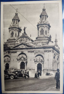 Postcard Photo. Santiago De Chile. Cathedral. - Chili