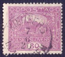CZECHOSLOVAKIA -  30 H  VIOLET  Perf. L 11½ - KIENBERG - O - 1919 - Used Stamps